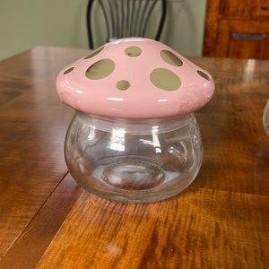 Target Mushroom Glass Jar- Pink